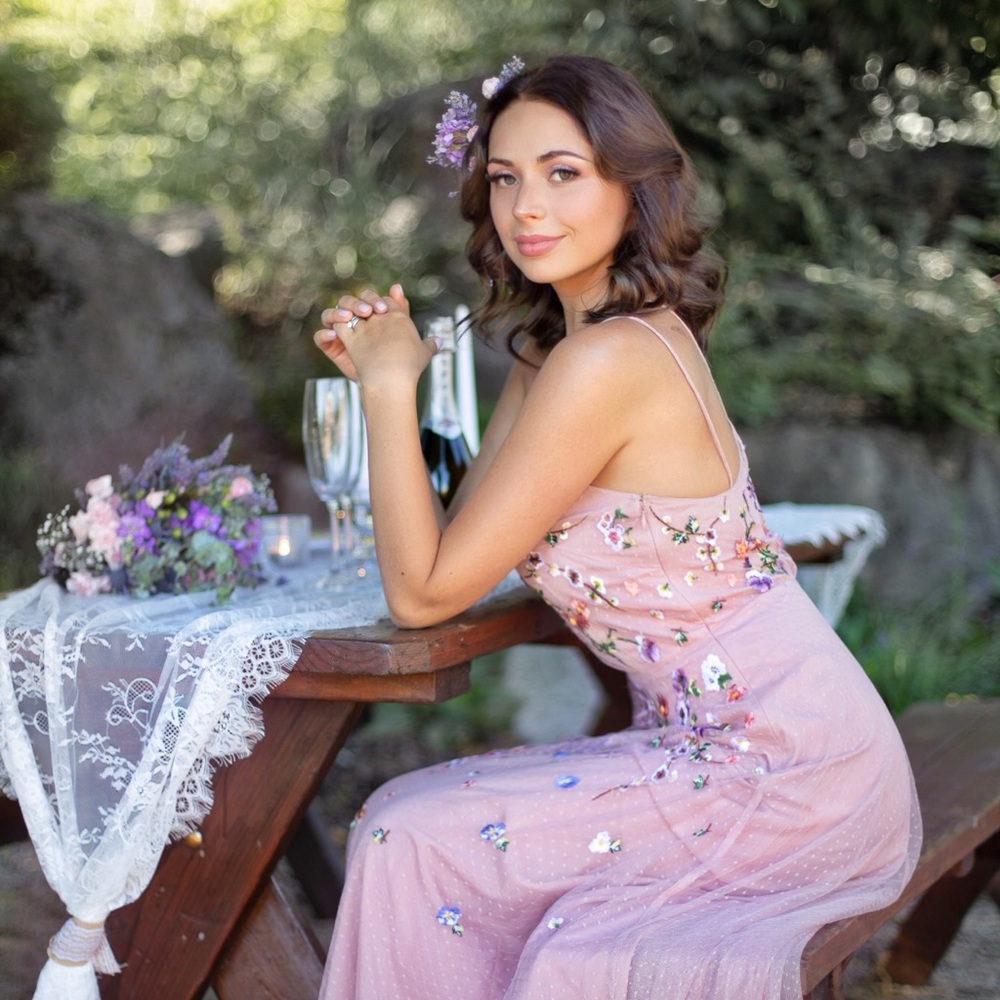 New!! Bridesmaid floral maxi dress